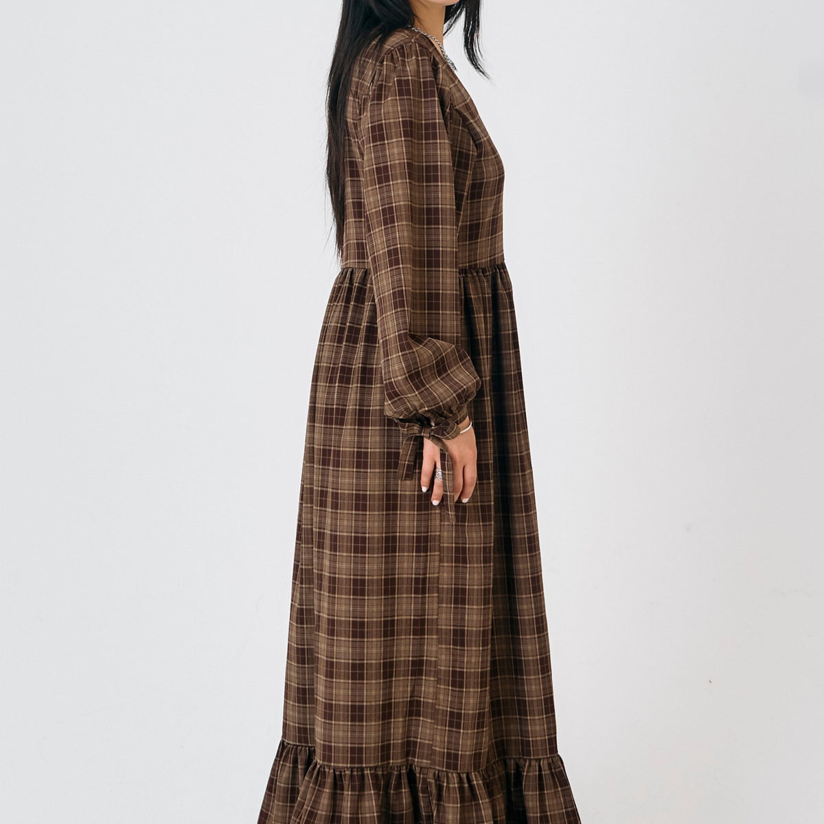 Shire Check Maxi Dress