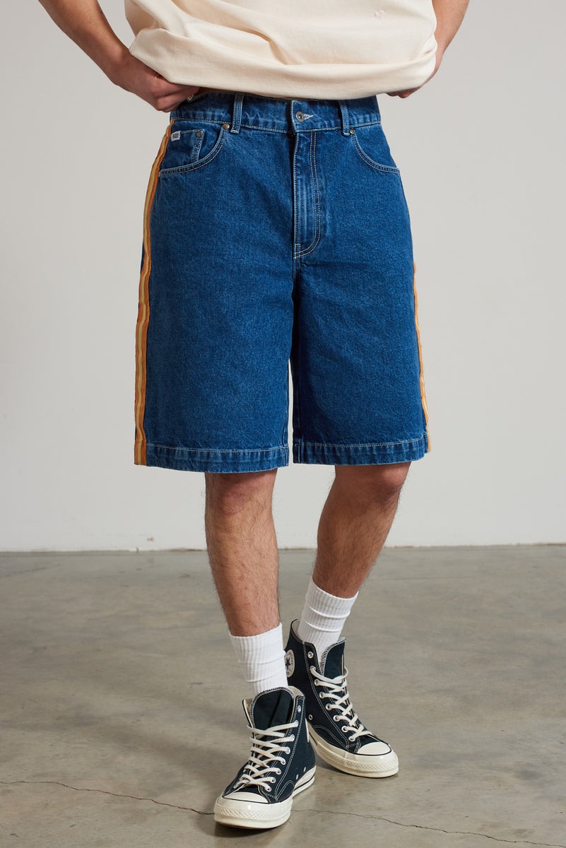 FANOSTUDIOS Denim Ragged Shorts Pants-