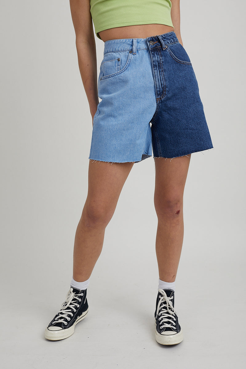 FANOSTUDIOS Denim Ragged Shorts Pants-