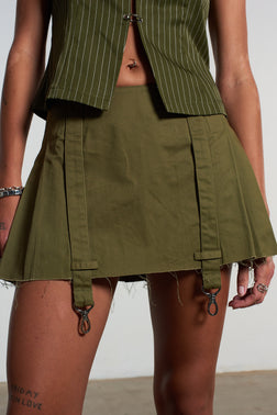 Mini Pleated Denim Skirt – The Ragged Priest