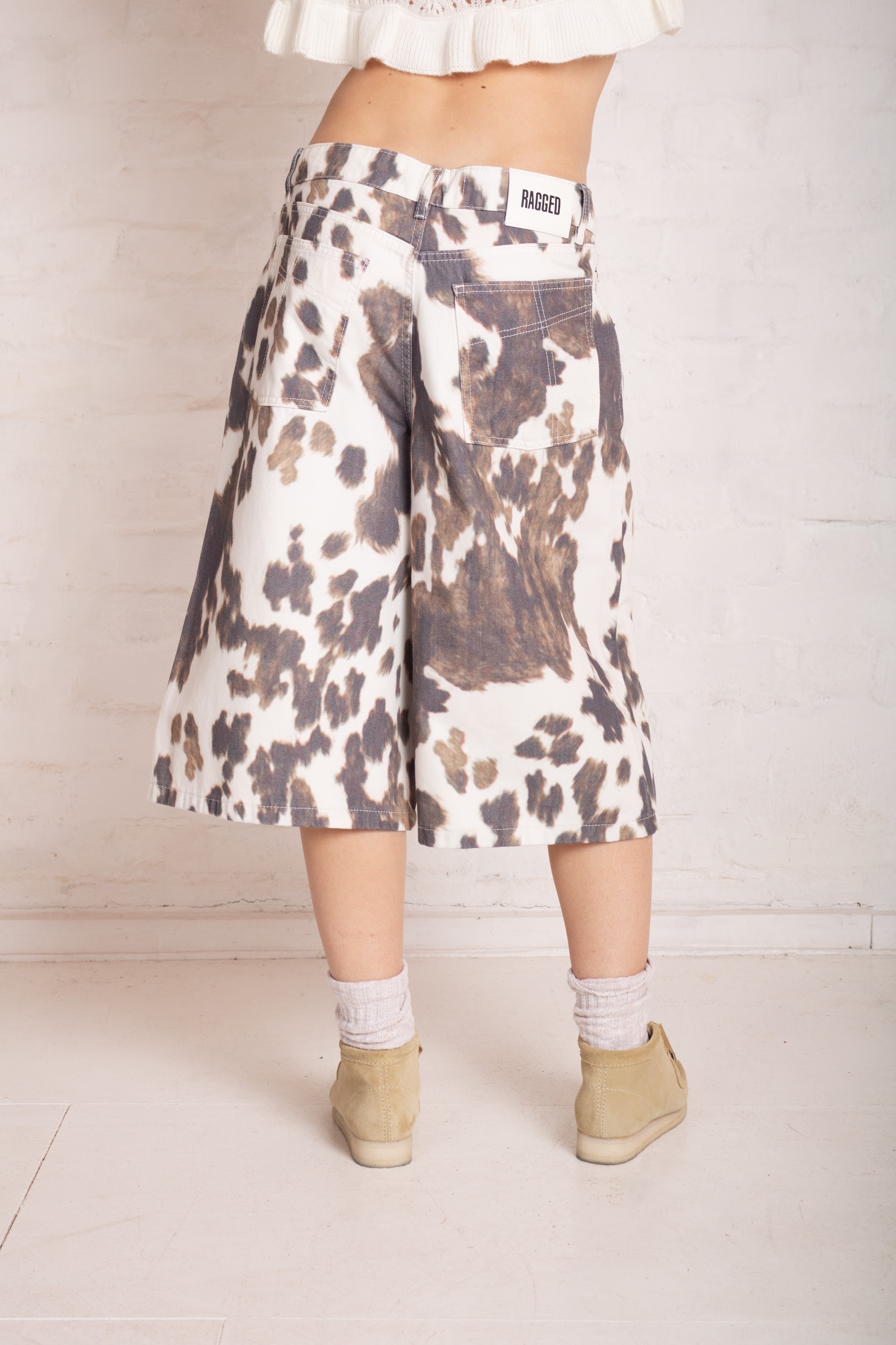 Hide Cow Print Release Jorts – The Ragged Priest