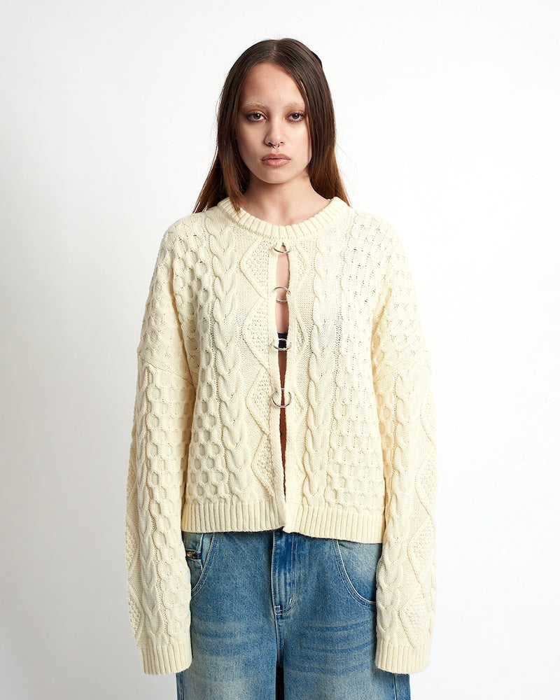 Dimension Cable Knit Cardigan