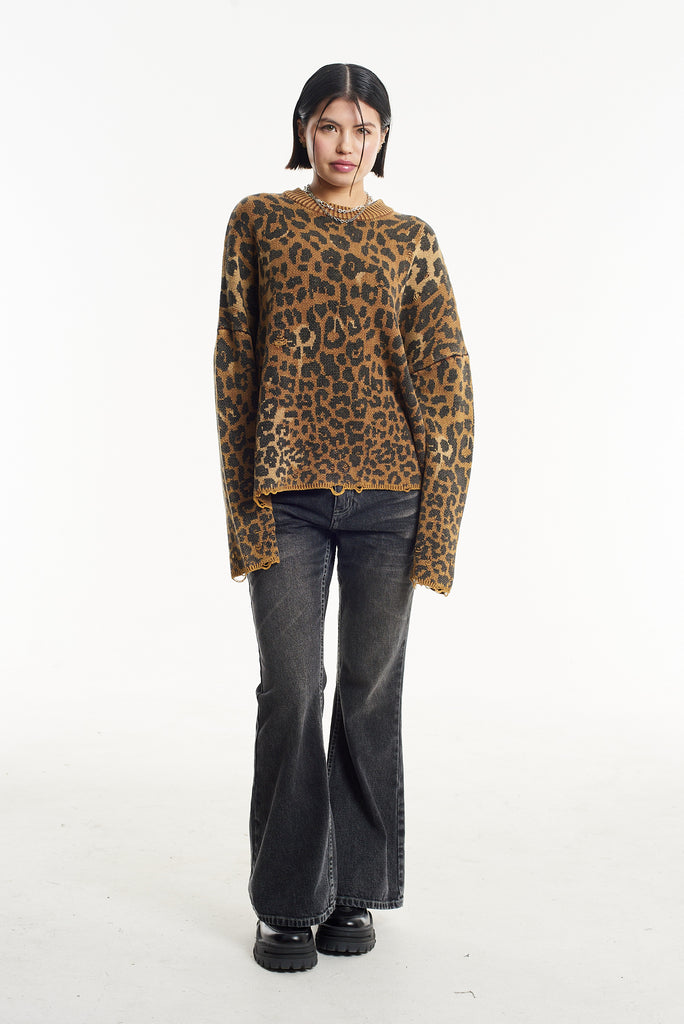 Tina Leopard Print Knit