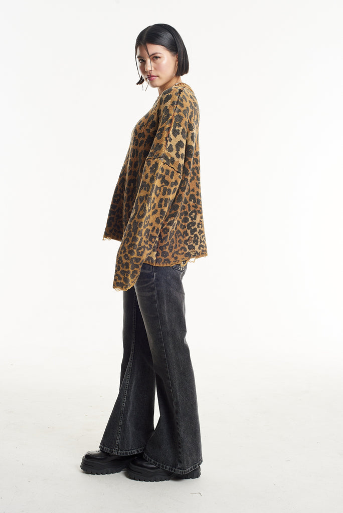 Tina Leopard Print Knit