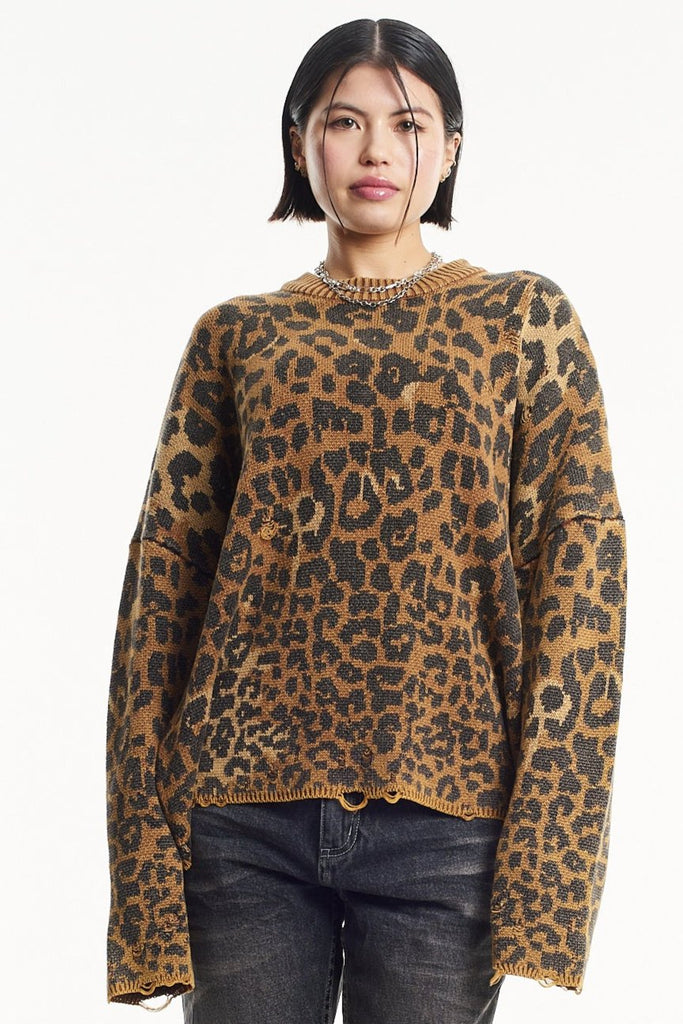 Tina Leopard Print Knit