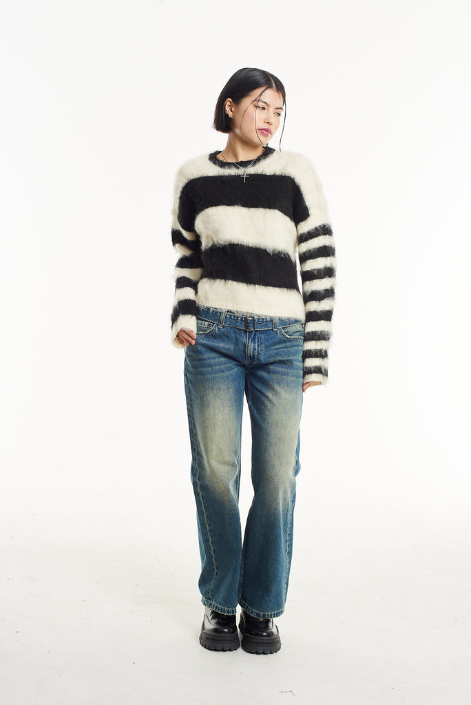 Humbug Fluffy Stripe Knit