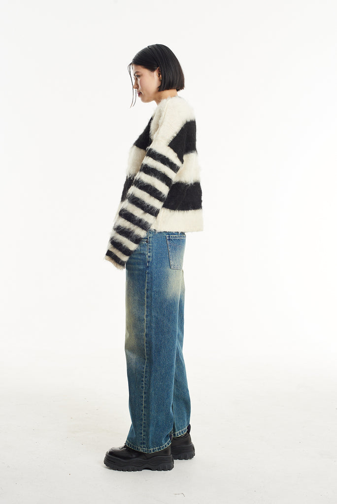 Humbug Fluffy Stripe Knit