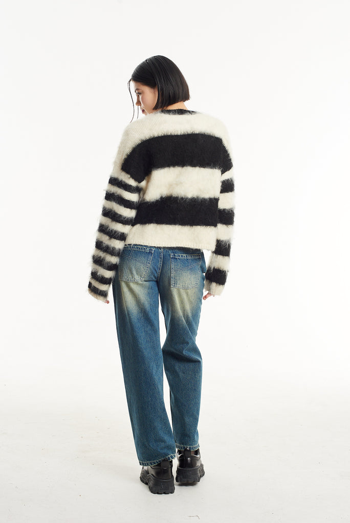 Humbug Fluffy Stripe Knit