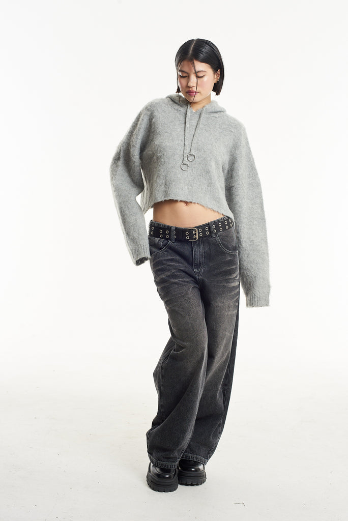 Arctic Fluffy Knit Hoodie