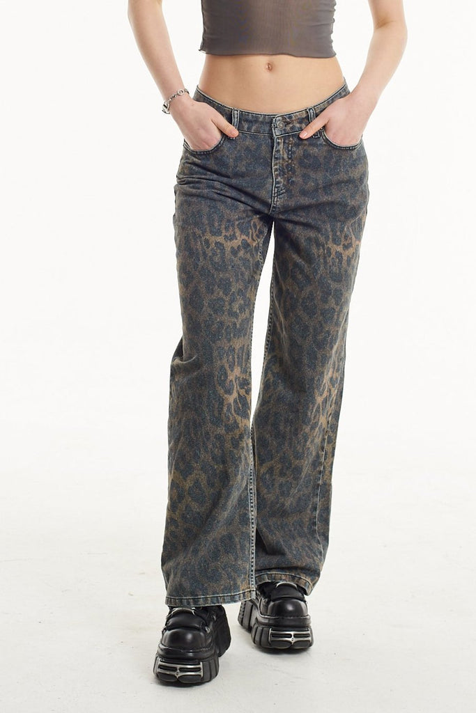 Dark Leopard Release Jean