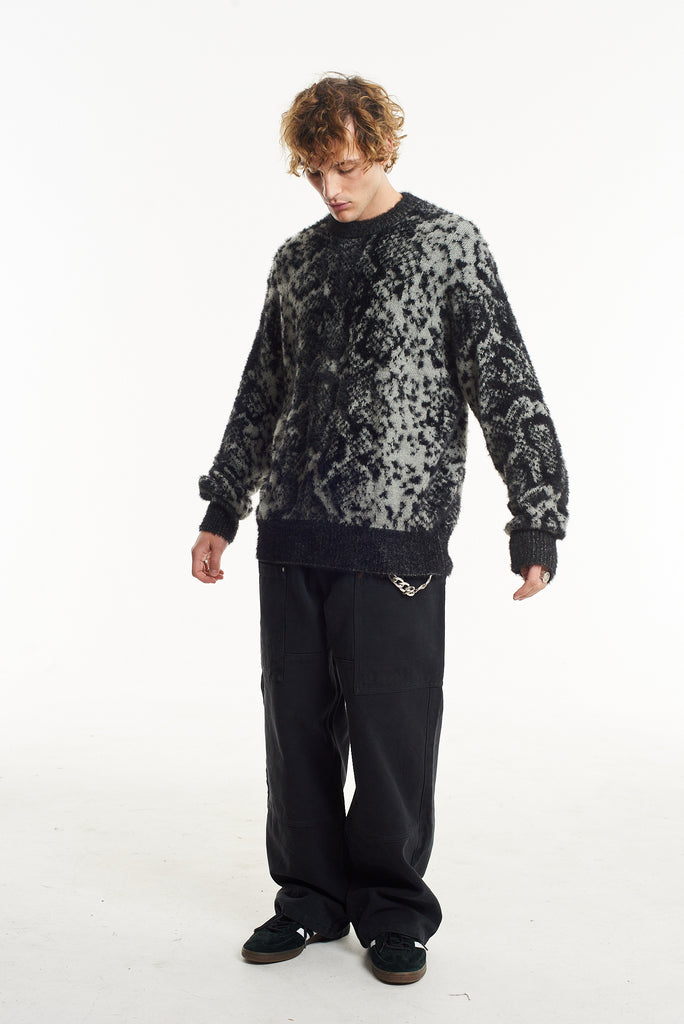 Vile Snake Print Knit Jumper