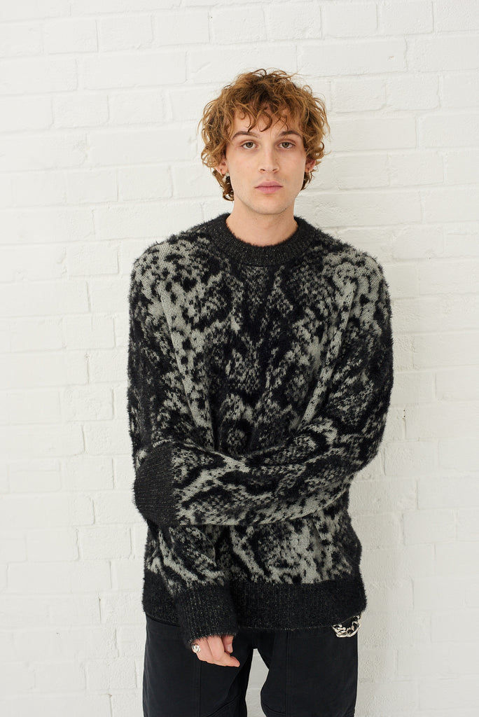 Vile Snake Print Knit Jumper