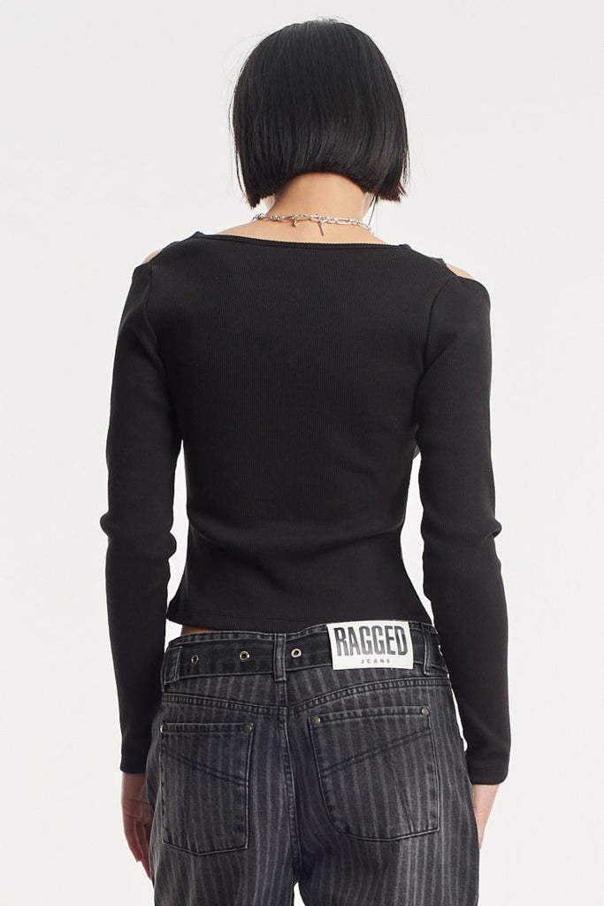 Lockhart Cut Out Long Sleeve Top