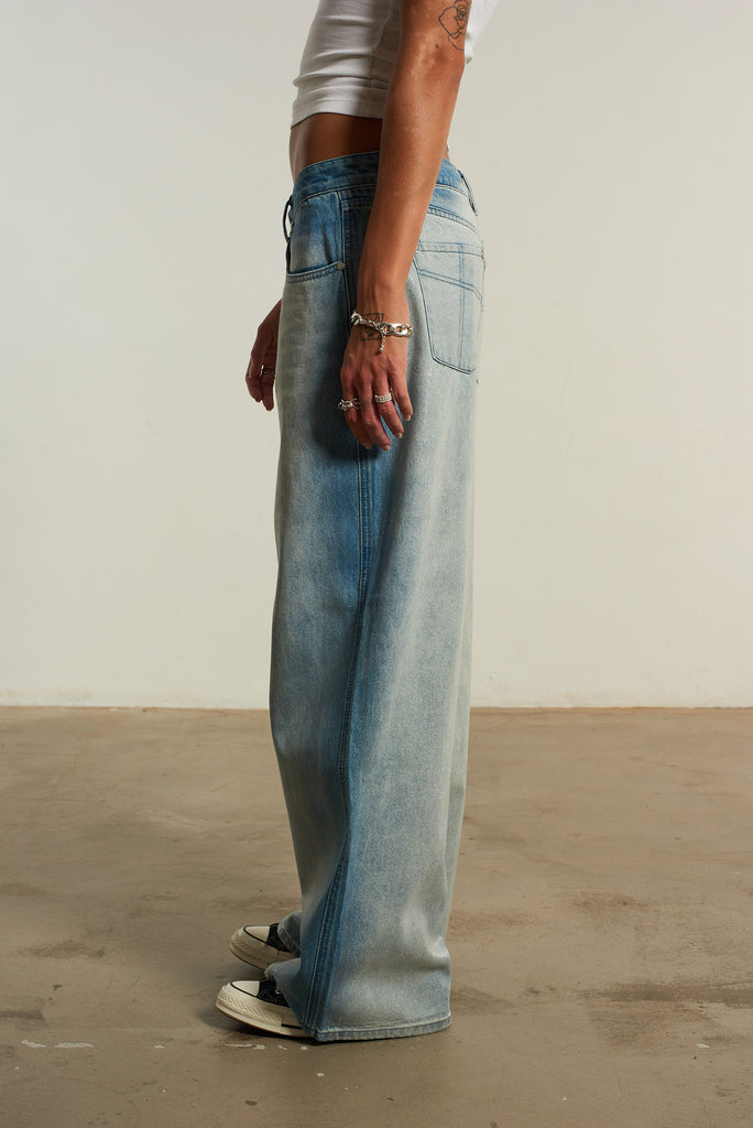 Foiled Release Jean Blue