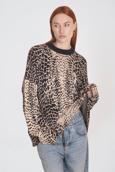 Croc Oversized Distressed Knit – The Ragged Priest
