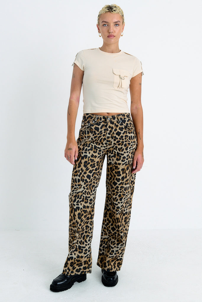 Leopard Release Jean