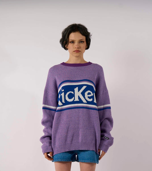 *p(R)ojectR®︎ Logo Knit Sweater Kickers Purple Oversized Logo Knit – The Ragged Priest