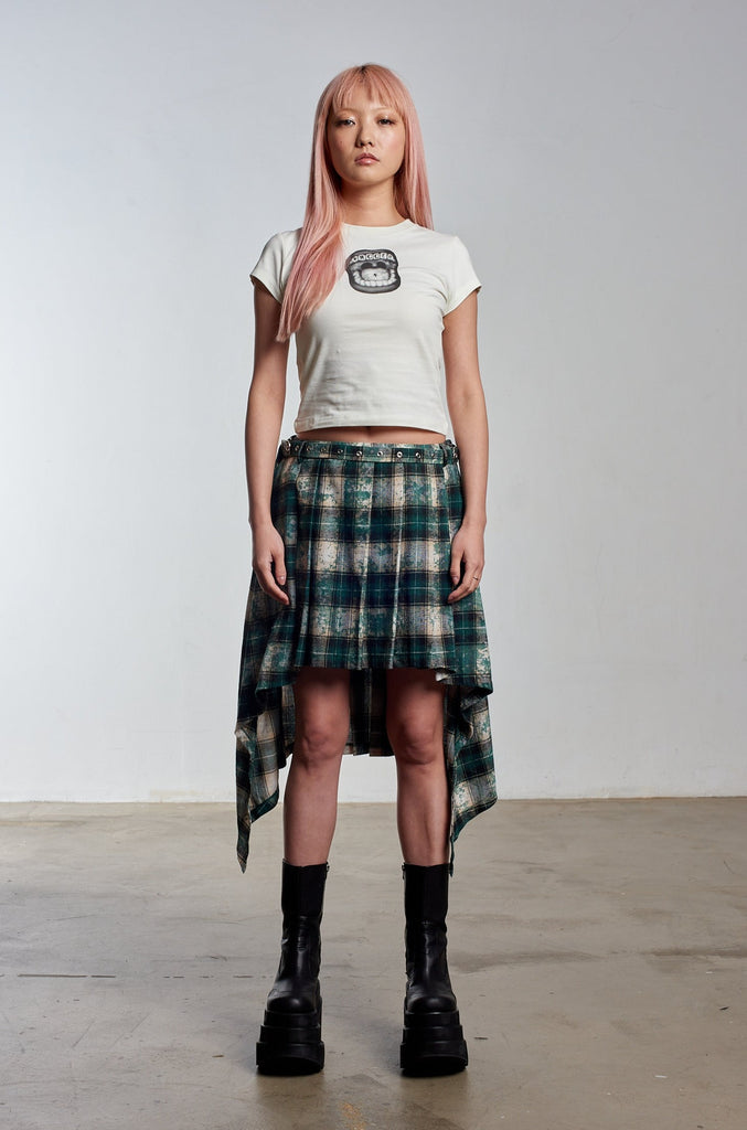 Lore Pleated Tartan Skirt