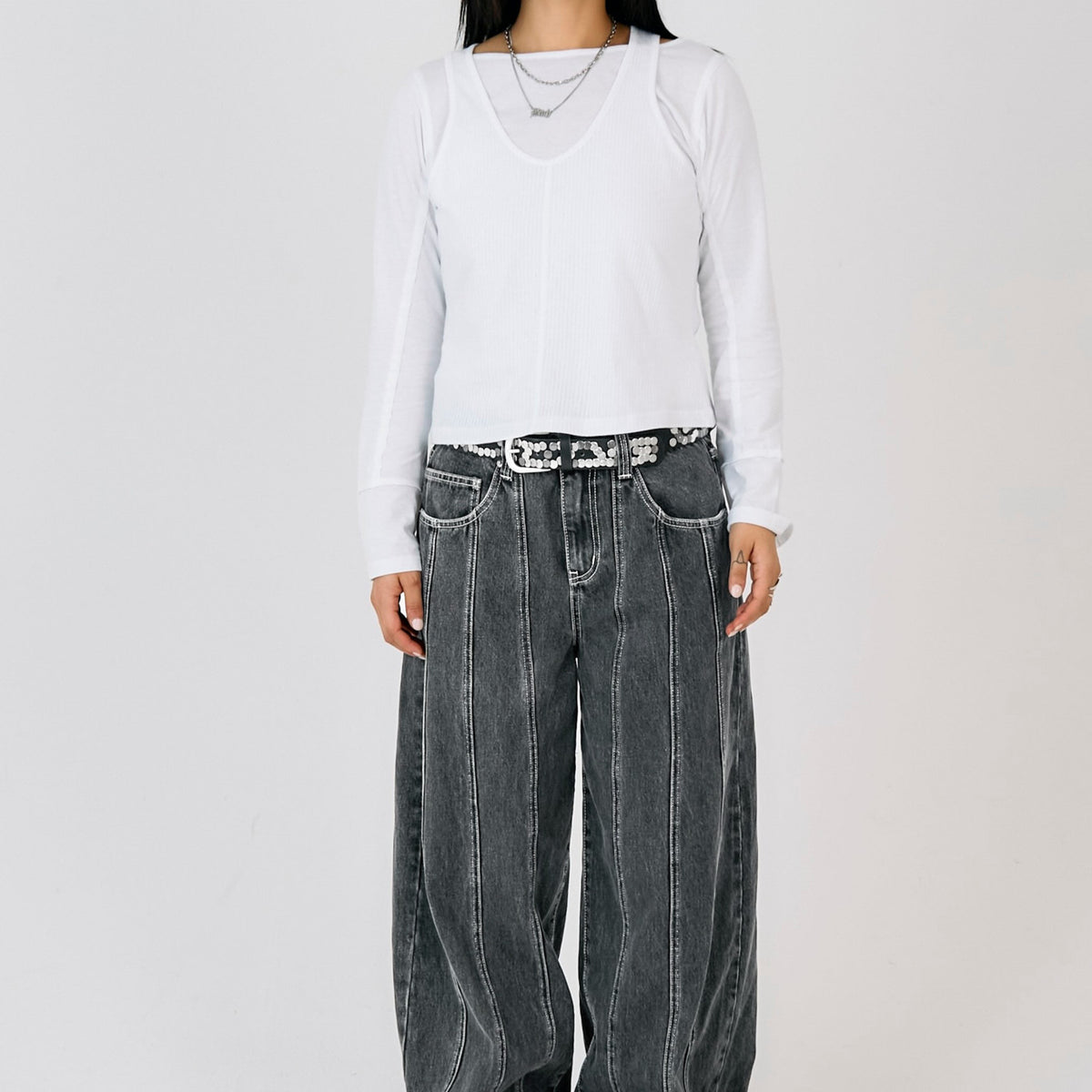 Grey Rinse Kit Grey Rinse Panel Seam Jeans – The Ragged Priest