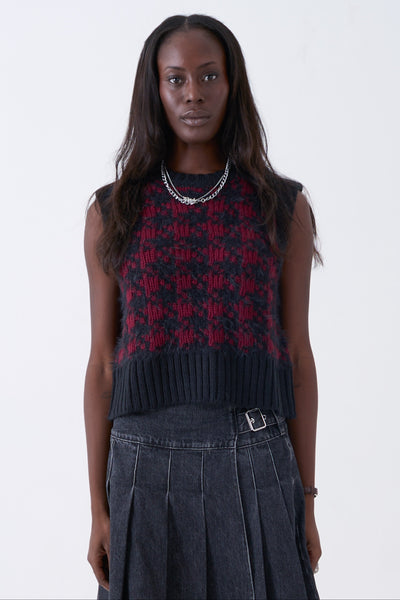 Jasper Grunge Houndstooth Knit Vest – The Ragged Priest