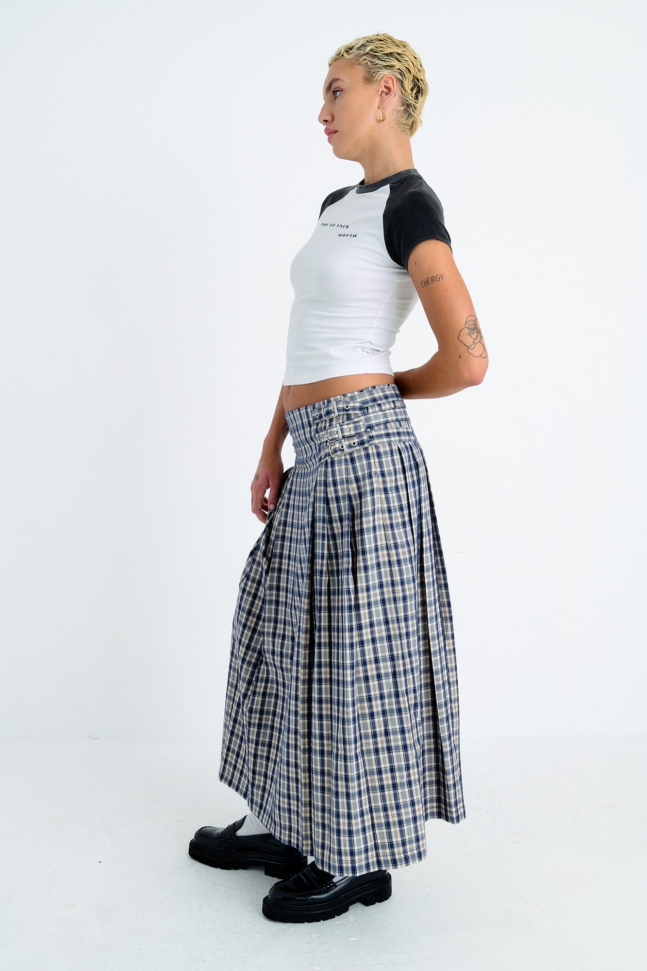 Maxi Skirt Gingham Skirt Xxl Plaid Maxi Skirt Plus Size Plaid