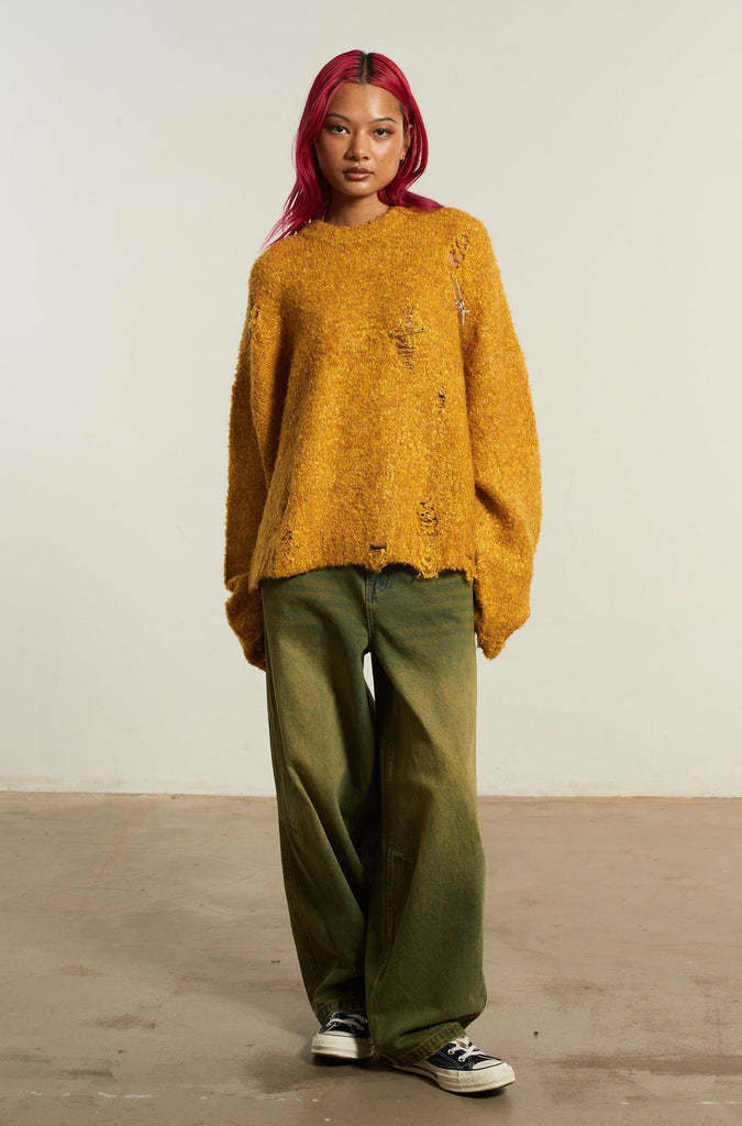 Blessed Charm Knit Mustard