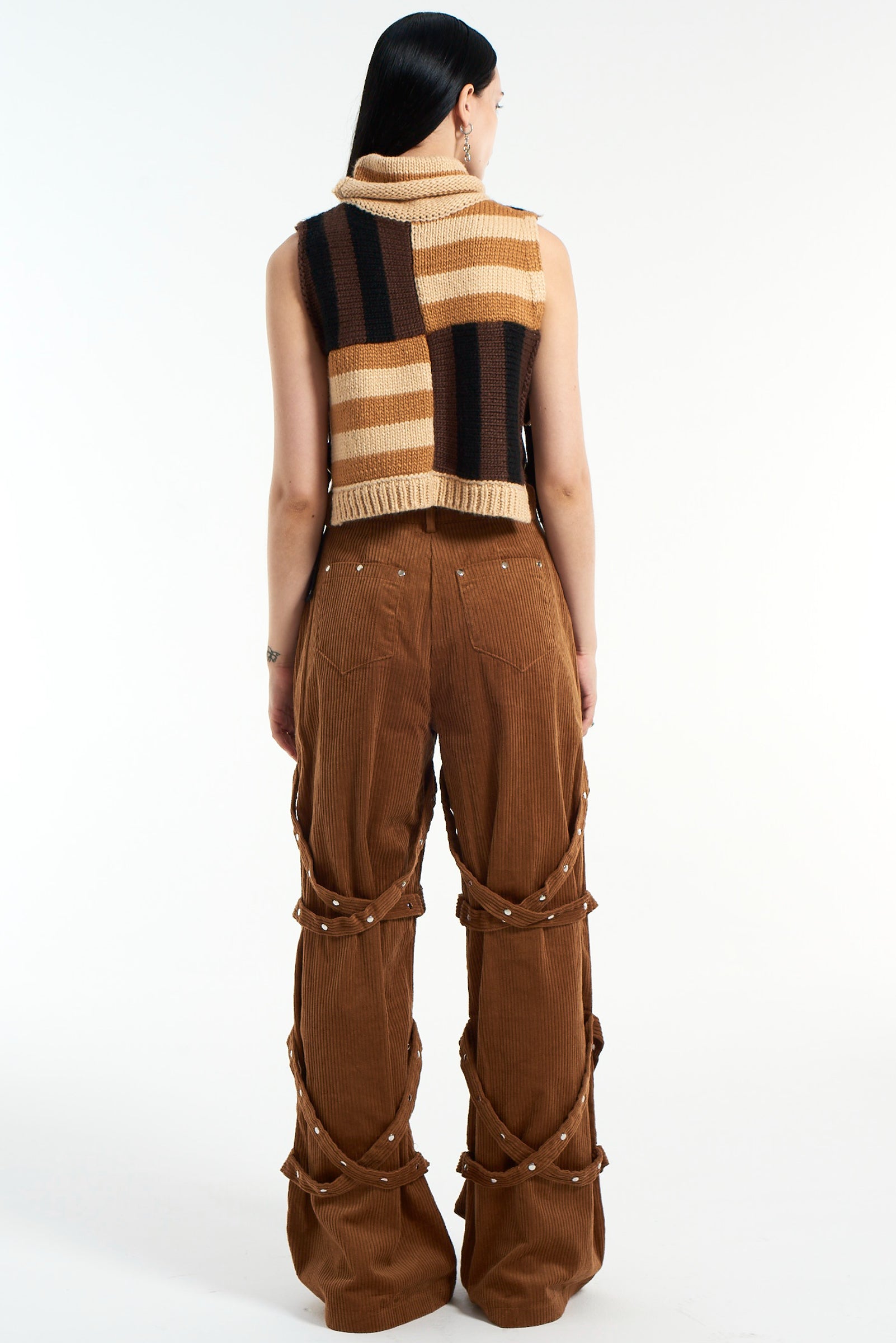 Heather Corduroy Trousers Brown by Meadows  Couverture  The Garbstore