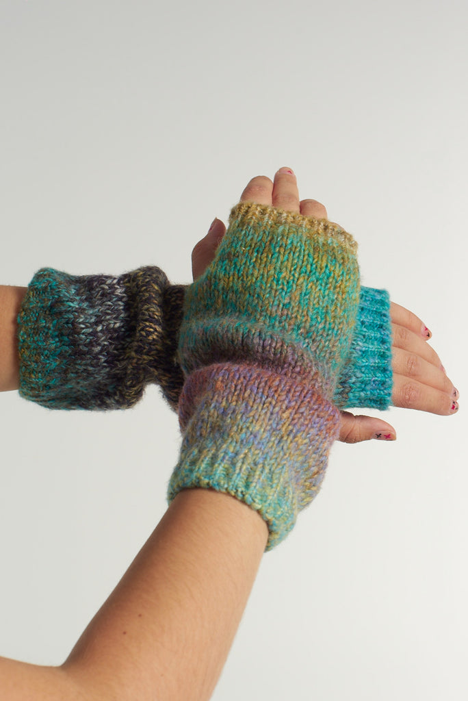 Space Dye Fingerless Gloves