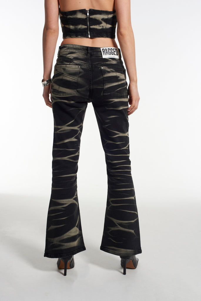 Burnout Low Rise Flared Jean