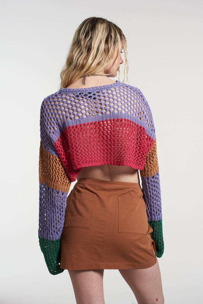 Cell Cropped Knit