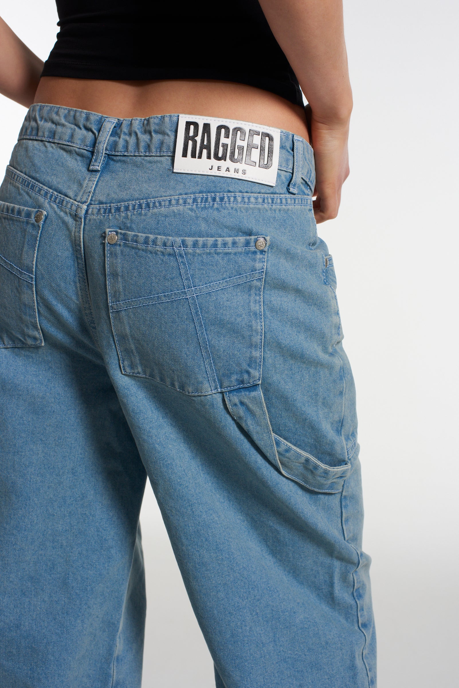 The Ragged Preist Mesh Patch Blue Denim Skinny Jeans Women's Size 26 -  beyond exchange
