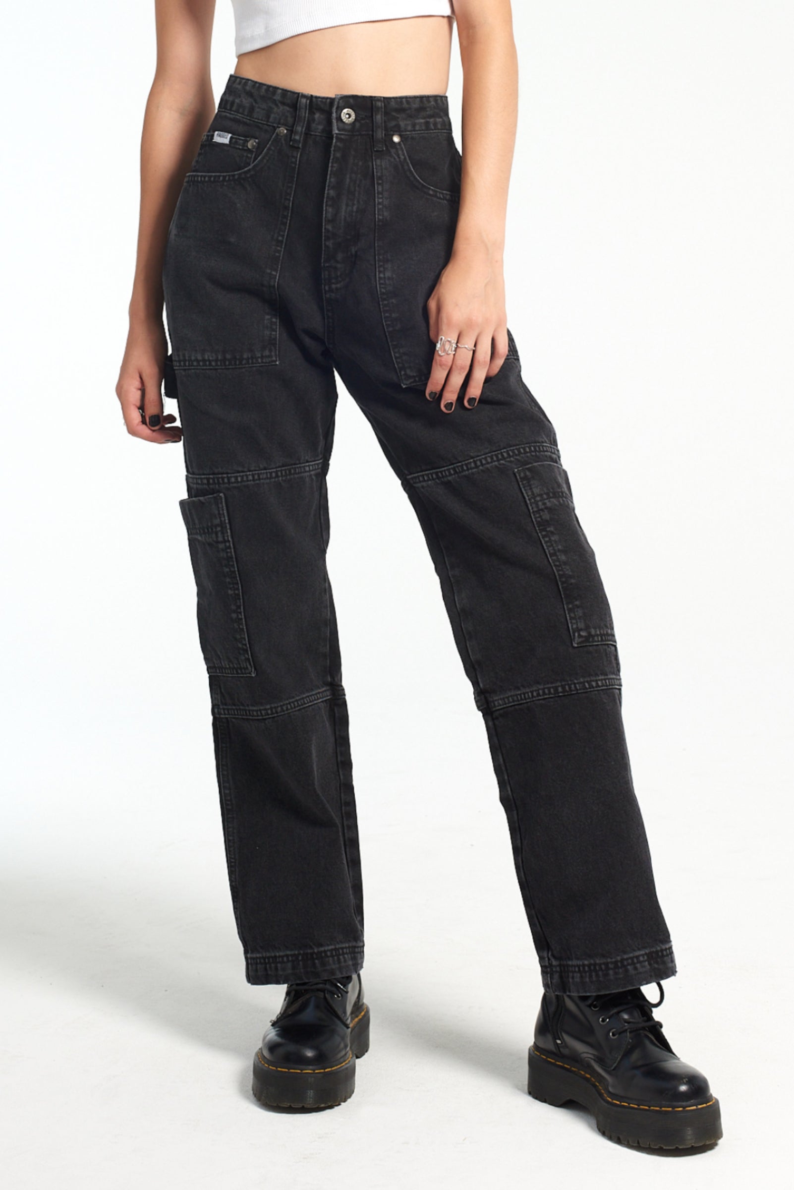 BRAND KRUZE Mens Cargo Combat Denim Jeans KZ103 Work Trousers Pants All  Waist Sizes BLK 30 R : Amazon.co.uk: Fashion