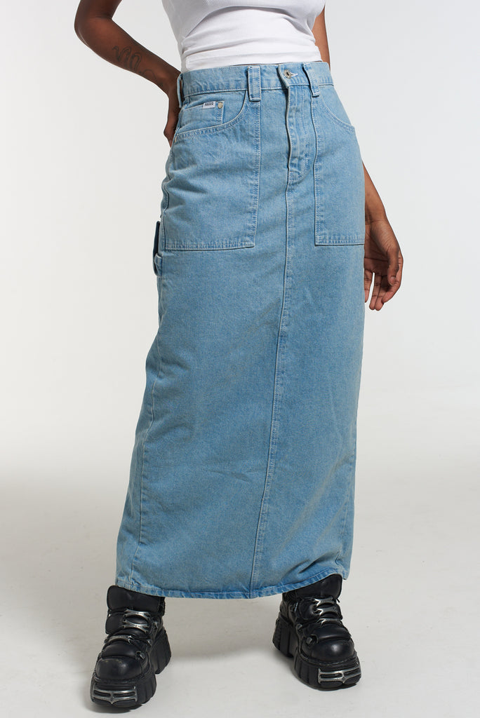 Carpenter Maxi Skirt - Blue