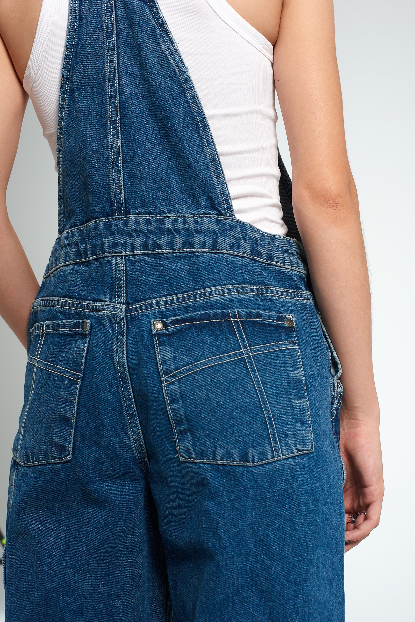 Essentiel Antwerp Cropped Pants for Women - Blue Denim dungarees R13 -  IetpShops Australia