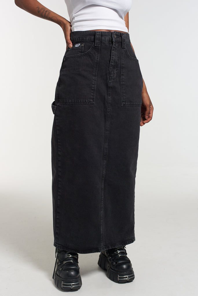 Carpenter Maxi Skirt - Charcoal