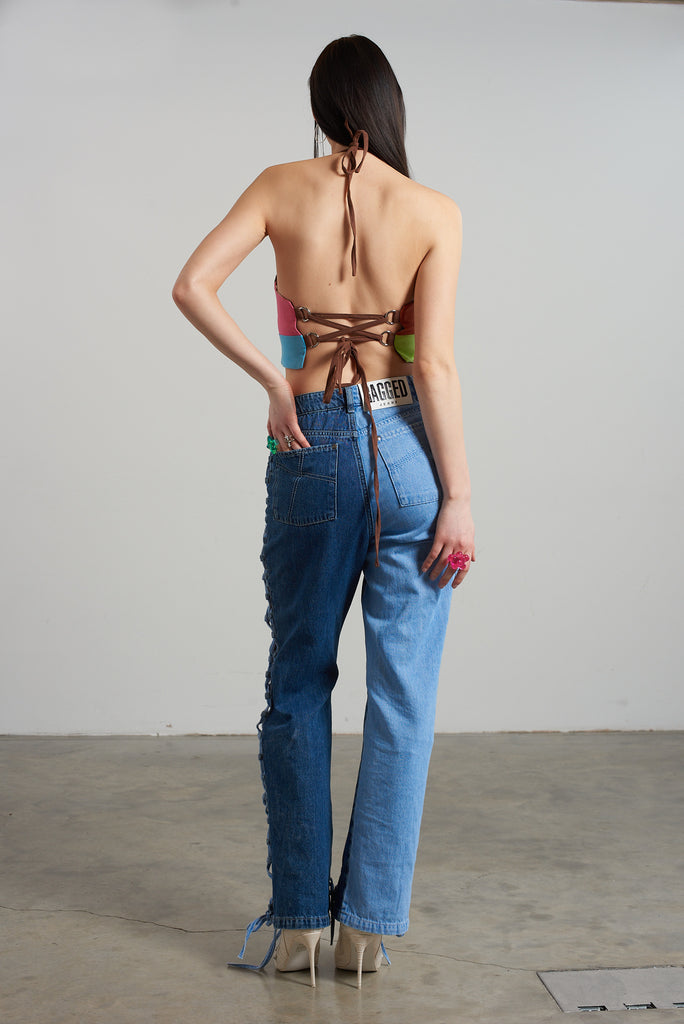 Rodeo Panelled Halter Top