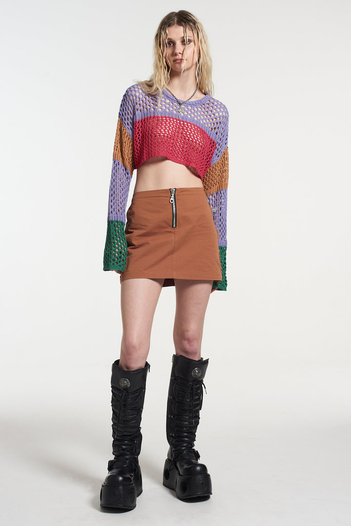 Cell Cropped Knit