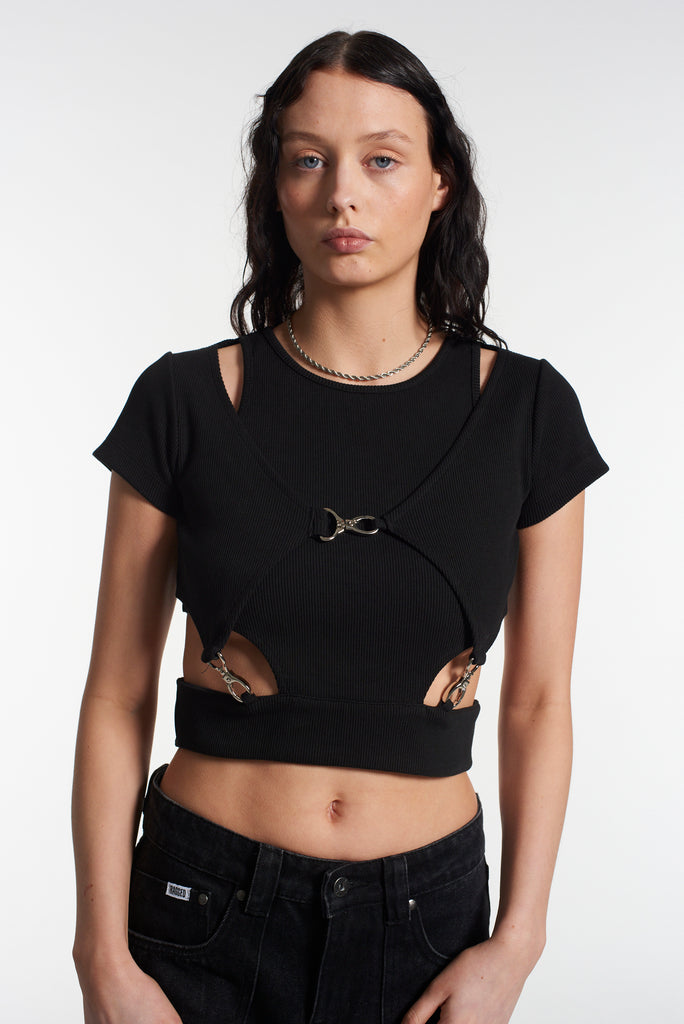 Vamp Cut Out Top